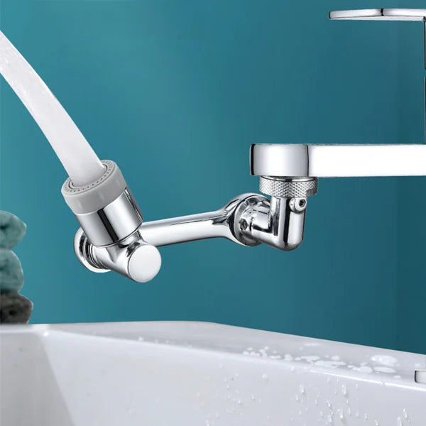 Extension de robinet universelle en acier inoxydable, bras robotique  pivotant à 1080 °, aérateur de robinet d'évier de cuisine, prolongateur de  robinet 2 modes d'écoulement de l'eau.robinet.robinet rotatif 1080°.robine